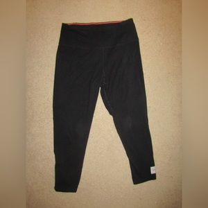 Calvin Klein Black High Waisted Capri Leggings